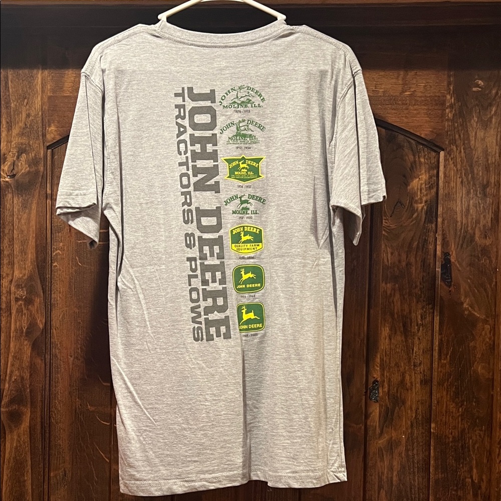 John Deere Light Gray Graphic T-Shirt
